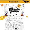 thumbnail image 2 of 4pcs Halloween Placemats Trick Or Treat for Halloween Birthday Decoration Witches Pumpkin Bat Ghost Party Supplies, 2 of 7