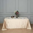 thumbnail image 6 of BalsaCircle Christmas Holidays 90" x 132" Champagne Rectangular Premium Velvet Tablecloth Linen, 6 of 7