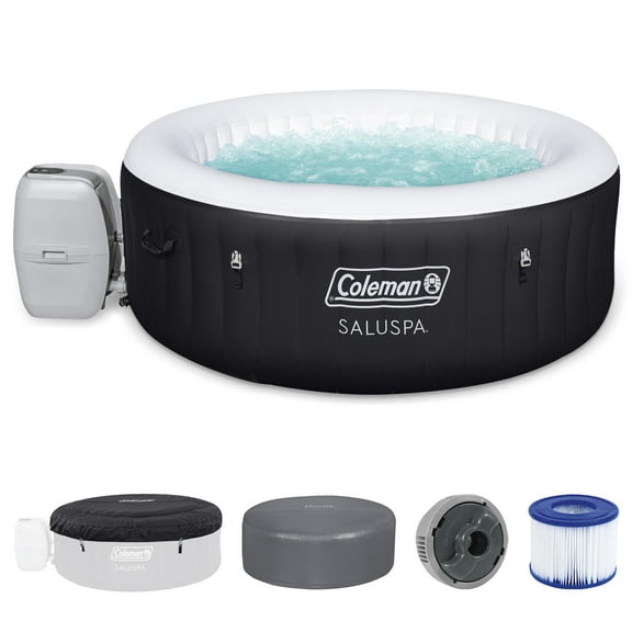 Coleman Miami AirJet Inflatable Hot Tub with Cover w/ Pump #P08411