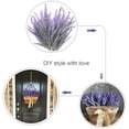 thumbnail image 3 of 8 Bundles Flocked Artificial Lavender Flowers Fake Plastic Plant Greenery Bridal Bouquet Faux Flowers for Wedding Centerpieces Home Office Kitchen Garden Decoration(Purple), 3 of 7