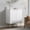 White, variant on SICOTAS Fluted Buffet Cabinet with Storage, Modern Credenza Storage Cabinet, Sideboard Buffet Cabinet with Fluted Doors & Metal Legs for Living Room Dining Room Blue