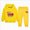A107-Yellow, variant on 3-4 Years Toddler Boys 2 Piece Outfit Set Fire Engine Graphic Hoodie and Pants