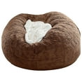 thumbnail image 2 of Velvet Chair Cover under 5! CQCYD Chair Cover Large Circular Soft Fluffy, Comfortable Velvet Sofa Cover for Living Room, ONLY Cover NO FILLER Home Decor, 2 of 3