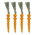 thumbnail image 4 of Wanfds Decoration, 4 Pcs Beaded Carrot Rustic Spring Wood Tiered Tray, Easter, Orange, 8.66", 4 of 6