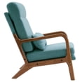 thumbnail image 4 of Accent Chair,High Back Armchair with Solid Wood Legs and Frame, Upholstered Single Sofa Chair with Padded Backrest & Seat Cushion, Lounge Chair Reception Chair for Living Room Office Bedroom, 4 of 7