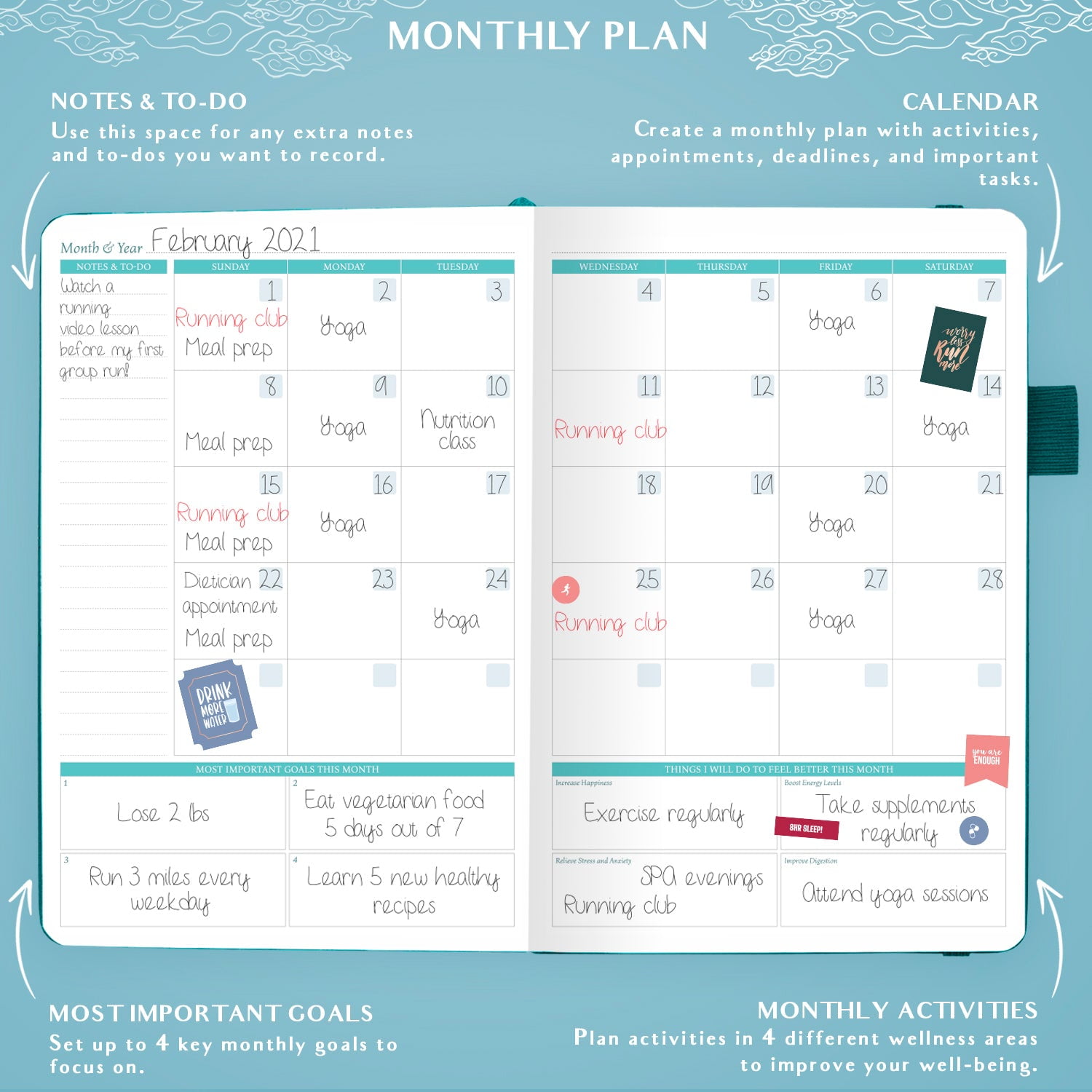 Legend Wellness Planner & Food Journal