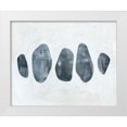 thumbnail image 3 of Emma Scarvey 4x14 White Modern Wood Framed Wall Art Titled - Stone Collection I, 3 of 5