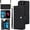 Black, variant on Allytechgroup Wallet Case for iPhone 7 / 8 / SE 2022 & 2020 with Credit Card Slot, RFID Blocking PU Leather Case with Lanyard & Shoulder Strap & Kickstand Shockproof Bumper for Women Men, Black