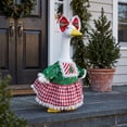 thumbnail image 6 of AZXY Christmas Porch Goose Outfit, 23" Holiday Party Costume Set for Porch Goose, Goose Clothes for Cement Goose, Goose Clothing for Goose Statue, Festive Winter Outdoor Decor for Yard Lawn Garden, 6 of 7