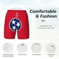 thumbnail image 3 of Mens Flag Of Tennessee Swimming Trunks with Compression Liner Beach Quick Dry Swim Shorts, 3 of 6