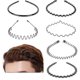 thumbnail image 1 of 6 Pack Headbands Men\'s Metal Hair Ties Women\'s Hair Ties Grooming Treatment, 1 of 4