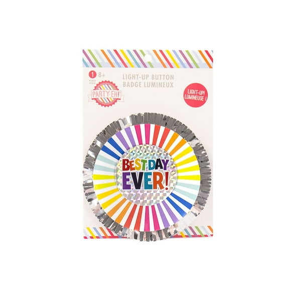 Party Eh! Badge lumineux “Journée sensationnelle” par Horizon Group USA