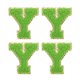 thumbnail image 1 of 4uds Chenille Letra Parches Termoadhesivos Letra Parches Verde Y Alfabeto Decorativo Reparación Bordados Parches para Ropa, Zapatos, Sombreros, Mochilas, 1 of 5
