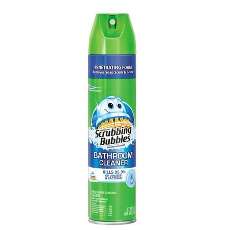 Scrubbing Bubbles Antibacterial Bathroom Cleaner Aerosol Fresh Scent 25oz Bonus Size