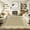 Mocha Brown, variant on 2x6 Runner Rug Scalloped Kitchen Runner Rug Non Slip Washable Entryway Runners Modern Bordered Foldable Thin Accent Carpet Low Pile Soft Nursery Rugs