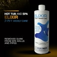 thumbnail image 2 of Puri Tech Spa 6 Month Care Kit Includes 4 Pack of Elixir 3-in-1 Weekly Care 32 oz Plus Single Clear Out Hot Tub Cleaner 4 oz Removes Gunk from Walls Drains and Pipes in Spas and Hot Tubs, 2 of 7