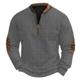thumbnail image 2 of Blusas y camisas de manga larga con cuello redondo Sudadera con capucha de cuello redondo para hombre Jersey estampado Blusa de poliéster de manga larga para hombre, 2 of 4