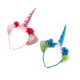 thumbnail image 1 of 2pcs Rosa + Azul Venda de Tela con Cuerno de Accesorio de Disfraces de de Carnaval Regalos para Niños Yuyangstore Brazalete de cuerno del unicornio, 1 of 8