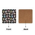 thumbnail image 2 of Xecao Colorful Retro Tape for MDF Cork Coaster 4 Pcs,Drink Coasters,Suit for House Warming Gifts New Home ,Coffee Table Decor-Square, 2 of 7