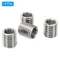 thumbnail image 3 of Uxcell Thread Adapters Sleeve Reducing Nut 4pcs M18x2.5 Male to M14x2 Female Repairing Insert Nut 20mm, 3 of 6