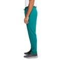 thumbnail image 4 of Domuza Track Pants for Men Elastic Waist Drawstring Wide Leg Athletic Hiking Sweatpants Stretchy Lightweight Thin Sweat Pants Turquoise 3XL, 4 of 6