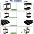 thumbnail image 3 of OUSIMEN 2-Tier Under Sink Organizer with Sliding Storage Drawer, Under Sink Cabinet Organizer for Bathroom Kitchen (Black-1 Pack), 3 of 6