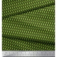 thumbnail image 3 of Soimoi Green Heavy Satin Fabric Diamond Geometric Print Sewing Fabric Yard 54 Inch Wide, 3 of 5