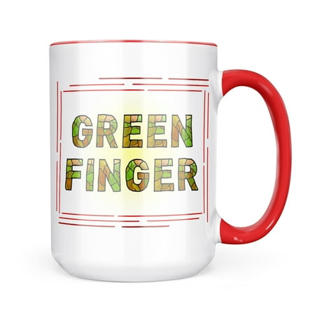 

Neonblond Green Finger Green Stained Glass Mug gift for Coffee Tea lovers