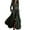 Dark Green, variant on Stichou Plaid Maxi Dress for Women, Long Sleeve Dress Vintage V-Neck Long-Sleeve Pastoral Style Dresses with Pockets, Lapel Button Maxi Plaid Dresses with Belt Camel S