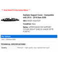 thumbnail image 2 of Radiator Support Cover - Compatible with 2014 - 2018 Ram 4500 2015 2016 2017, 2 of 2