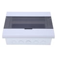 thumbnail image 1 of 13 Way Power Distribution Box Transparent Cover Concealed Circuit Breaker Box with DIN Rail, 1 of 7