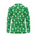 thumbnail image 4 of Garronmavis Daisy Floral Print Zip Golf Shirt for Women Size S Collar Long Sleeve Tennis Shirt for Women Workout Tops Casual Work, 4 of 7