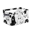 thumbnail image 2 of Halloween Storage Basket Large Capacity Foldable Canvas Organizer 14x10x8in with Handle for Home Closet Decor by OVFUIZ, 2 of 7