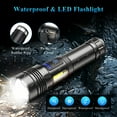 thumbnail image 6 of AMBLER LED Flashlights, 90000 Lumens Zoomable 7 Modes Rechargeable Flash Light for Outdoor Home Hiking Camping Essentials, 6 of 8