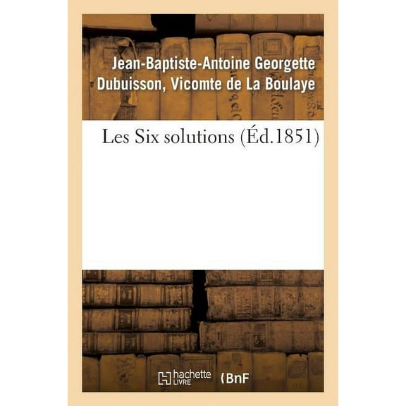 Generalites: Les Six Solutions (Paperback)