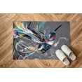thumbnail image 4 of Abstract Hummingbird Rugs, Bird Rugs, Colorful Rug, Animal Rug, Wedding Rug, Anti-Slip Carpet, Indoor Rug, Customs Rug, Printed Rug, 2.6'x4' - 80x120 cm, 4 of 8