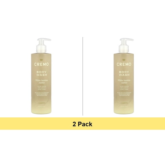 Cremo White Jasmine Amber Body Wash for Women, 16 FL OZ - 2 Pack