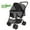 Gray, variant on Wedyvko Pet Strollers with Reversible Handle for Small Medium Dogs with Mesh Windows, Removable Liner (Black)