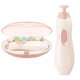thumbnail image 1 of Lima de uñas para bebé, kit de manicura eléctrico para cortauñas, cortaúñas para bebés con luz, molinillo de uñas para bebés, cuidado de los dedos de los pies, juego de aseo para pulir, seguro, 1 of 5