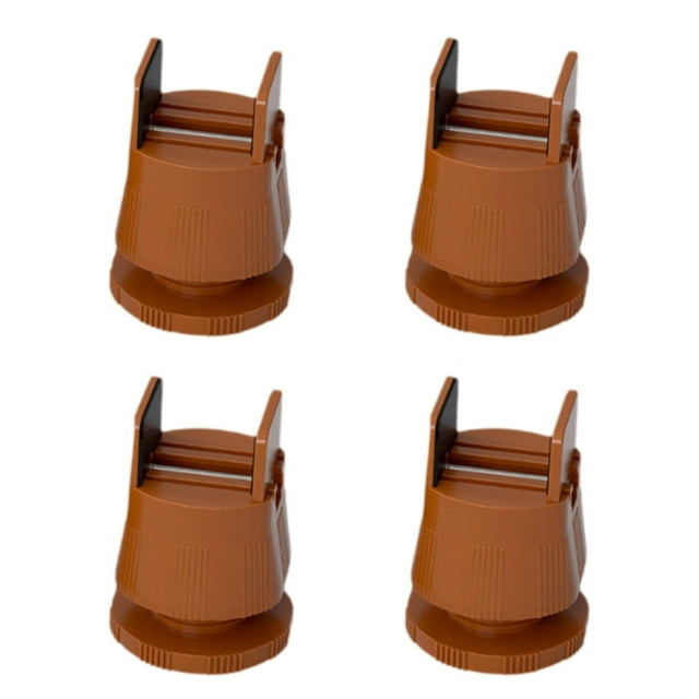 4 elevadores de cama, elevadores de cama ajustables con absorción de impactos, elevadores de sillas, bloques elevadores de cama para estantes de Altura de 6cm a 8cm