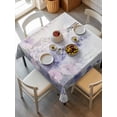 thumbnail image 6 of Lavender Table Cloth, Pastoral Pastel Purple Pink Wildflower Waterproof Tablecloth for Square Tables, Reusable Washable Fabric Table Cover for Restaurant Kitchen Dining Tables 54"x54", 6 of 6