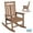 BROWN, variant on Ciokea Outdoor Black Rocking Chair All-Weather HDPE Oversize Porch Rocker Chair for Patio Garden Backyard