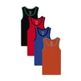 thumbnail image 2 of Buyless Fashion Boys Scoop Neck Tagless Undershirts Soft Cotton Tank Top (4 Pack), 2 of 7