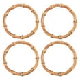 thumbnail image 1 of 4 asas redondas de bambú de madera para bolsos, asas de repuesto para la fabricación de asas de bolsos., 1 of 5