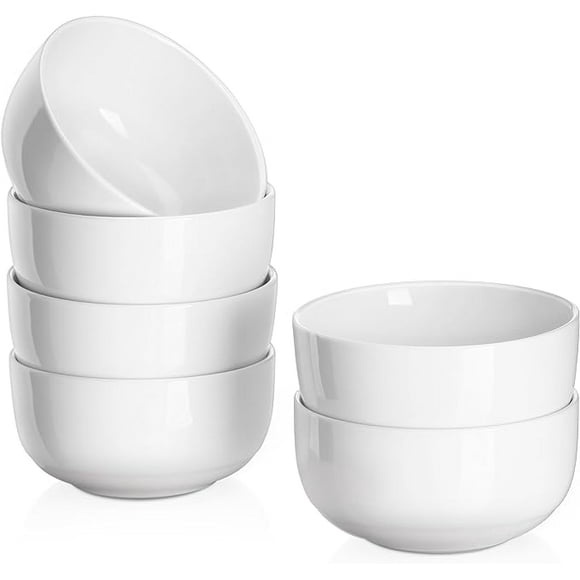 DOWAN 10 OZ Dessert Bowls - 4.25" Ceramic Ice Cream Bowls Set of 6