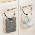 thumbnail image 4 of Kitchen Mesh Storage Bag Wall Mounted Large Capacity Plastic Bag Organizer with Sticky Closure for Home Camping Car Travel Durable Stretchable Mesh Pocket, 4 of 7