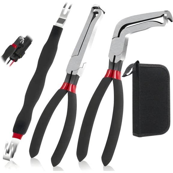 3PCS Premium Electrical Disconnect Pliers Set, 60 Degree,Electrical Connector Separator 13120,Pliers for Electrical Wiring,Electrical Plug Disconnect Pliers