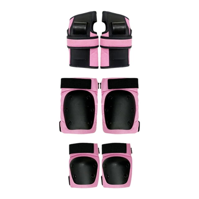 jinwen Knee Pads Elbow Pads Wrist Guards Breathable Portable Adjustable Gear Set for Cycling Scooter Inline Rollerblading L