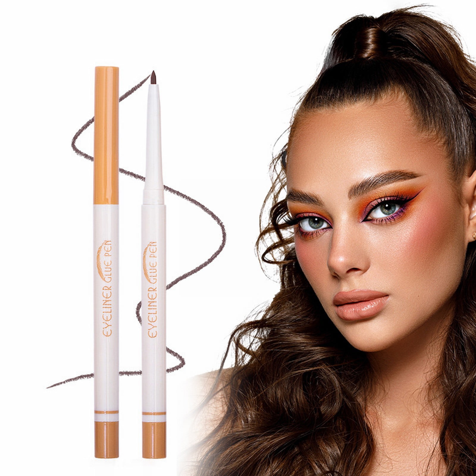 Concealer Glitter Liner for Eyes Cat Eye Makeup Stencil Vegan Vamp Face Chalk Eyelash Liner Sculpting Bar Eyelid Makeup Sanding Pencil Milk Concealer Violet Wand Amber Oil Highlighter Pencil Brow