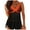 Orange, variant on Women's Fashion Digital Printing Large Yarn Skirt Bikini Fattening Swimsuit